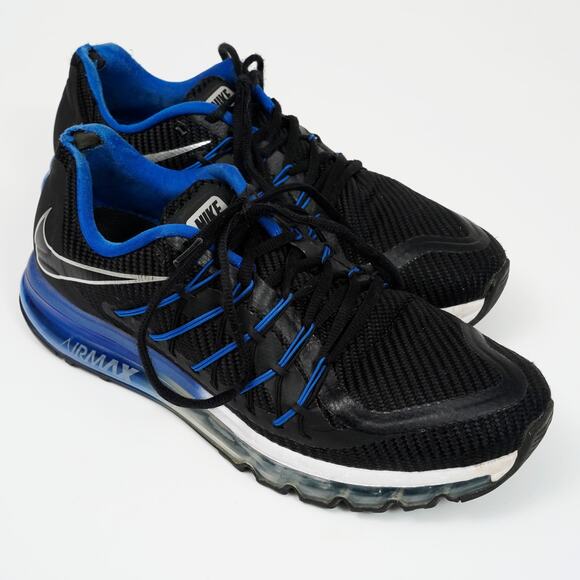 Nike Air Max 2015 “Black Game Royal” Men’s Size 11.5 Running Shoes - Picture 2 of 10